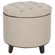 Safavieh Layla Fabric Ottoman