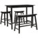 Safavieh Paisley Pub Table in Dark Espresso (Set of 4)