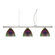 Besa Lighting Sabrina 3 Light Linear Pendant