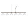 Besa Lighting Brella 6 Light Linear Pendant