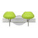 Besa Lighting Peri Two Light Bath Vanity