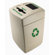 Commercial Zone 55 Gallon Recycling Waste Container with Lid Options