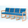 Wooden Mallet Valley Four Seat Guest Chair
