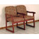 Wooden Mallet Prairie Two Seat Guest Chair