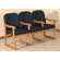 Wooden Mallet Prairie Three Seat Guest Chair