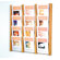Wooden Mallet Twelve Pocket Acrylic and Oak Wall Display