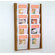 Wooden Mallet Eight Pocket Acrylic and Oak Wall Display