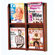 Wooden Mallet Four Magazine Oak and Acrylic Wall Display