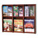 Wooden Mallet Six Magazine and Twelve Brochure Oak and Acrylic Wall Display