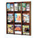 Wooden Mallet Nine Magazine and Eighteen Brochure Oak and Acrylic Wall Display with Optional Floor Stand