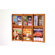 Wooden Mallet Six Magazine and Twelve Brochure Oak and Acrylic Wall Display