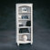 Sauder Harbor View Library in Distressed Antiqued White