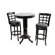 Boraam Industries Inc Kyoto 3 Piece Pub Set in Black