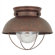 Sea Gull Lighting Sebring Outdoor Flush Mount in Weathered Copper