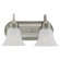 Sea Gull Lighting  Fluorescent Vanity Light in Antique Brushed Nickel and Satin Etched Glass - Energy Star