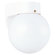 Sea Gull Lighting Outdoor Round Wall Lantern in White