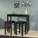 Linon Tavern 3 Piece Counter Height Dining Set