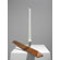 Designfenzider No.3 Cherry Wood, Silver Plated Aluminum Candlestick