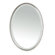 Uttermost Sherise Beaded Oval Mirror in Brushed Nickel