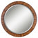 Uttermost Jules Round Mirror in Antiqued Zebrano Veneer