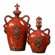 Uttermost Raya Container in Distressed Crackled Burnt Orange (Set of 2)
