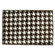 Bacati Quilted Houndstooth White/Chocolate Rug
