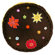 Bacati Valley of Flowers Floor Pillow in Brown
