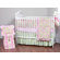 Bacati Flower Basket Pink and Green Crib Bedding Collection