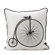 ferm LIVING Velo Silk Pillow in Black