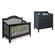 DaVinci Jayden Two Piece Convertible Crib Set with Toddler Rail in Ebony Black