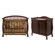 DaVinci Thompson Two Piece Convertible Crib Set with Toddler Rail in Coffee