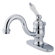 Elements of Design Vintage Single Hole Bathroom Faucet with Single Porcelain Lever Handle