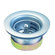 Elements of Design Stainless Steel Duo Strainer For Bar Sink with Brass Nut in Brushed Nickel