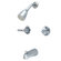 Elements of Design Diverter Tub and Shower Faucet with Modern Lever Handles
