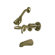 Elements of Design Volume Control Tub and Shower Faucet with Legacy Lever Handles