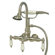 Elements of Design Vintage Three Handle Wall Mount Clawfoot Tub Faucet with Handshower