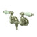 Elements of Design Vintage Double Handle Wall Mount Clawfoot Tub Faucet Trim Porcelain Cross Handle