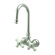 Elements of Design Hot Springs Double Handle Wall Mount Clawfoot Tub Faucet Trim Porcelain Cross Handle