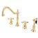 Elements of Design Heritage Two Handle Widespread Kitchen Faucet with Metal Cross Handles
