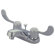 Elements of Design Centerset Bathroom Sink Faucet with Double Wrist Blade Handles