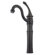 Elements of Design Single Hole Vessel Sink Faucet with Plate And Metal Lever Handle