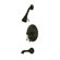 Elements of Design Heritage Thermostatic Pressure Balanced Tub and Shower Faucet with Porcelain Lever Handles