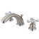 Elements of Design Widespread Bathroom Faucet with Double Metal Cross Handles
