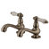 Elements of Design Vintage Widespread Bathroom Sink Faucet Set with Porcelain Lever Handles
