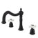 Elements of Design Heritage Double Handle Deck Mount Roman Tub Faucet Trim Porcelain Cross Handle