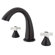 Elements of Design Double Handle Deck Mount Roman Tub Faucet Trim Porcelain Cross Handle