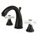 Elements of Design Widespread Bathroom Faucet with Double Porcelain Cross Handles