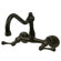 Elements of Design Double Handle Wall Mount Bridge Faucet with Buckingham Lever Handles