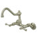 Elements of Design Double Handle Wall Mount Bridge Faucet with Buckingham Lever Handles