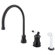 Elements of Design One Handle Widespread Kitchen Faucet with Porcelain Lever Handles